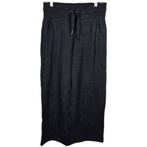 Athleta Black Wide Leg Elastic Waist Baggy Lounge Pants Size Small